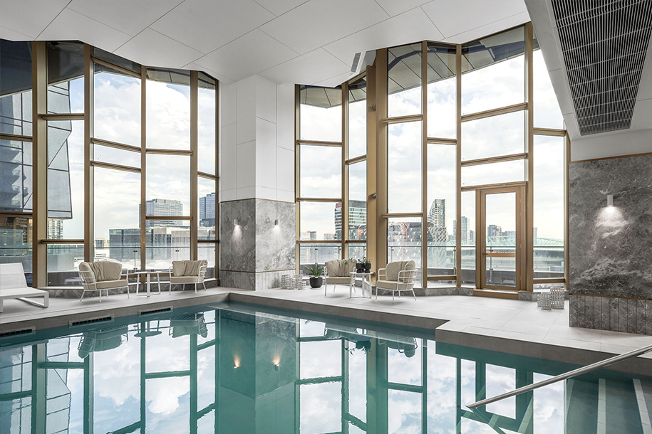 Heated pool, level 11